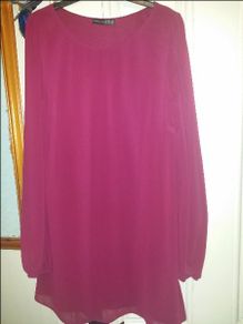 Burgundy Atmosphere mini dress size UK12 EUR40 Postage included
