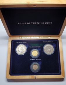 USA Coin of the Wild West, including a 5 dollar gold coin