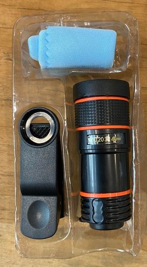 mobile phone telescope,  ideal birthday present