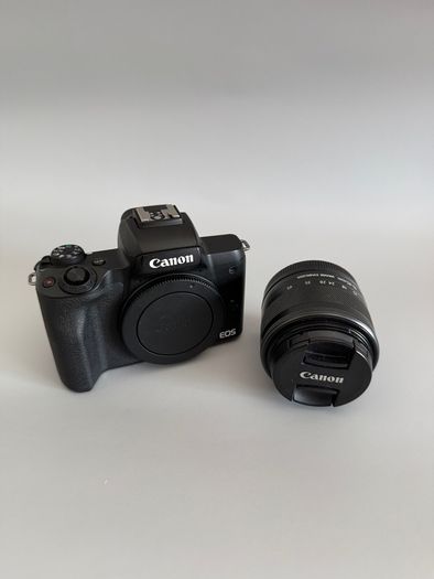 Canon EOS M50 Mark II + 15-45mm + Sigma 70-300mm + Fisheye + Batteries + Viltrox adapter + Apex 4K Camera