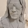 3D Printed Statue Bust (Unpainted) - Johnny Silverhand Image 3