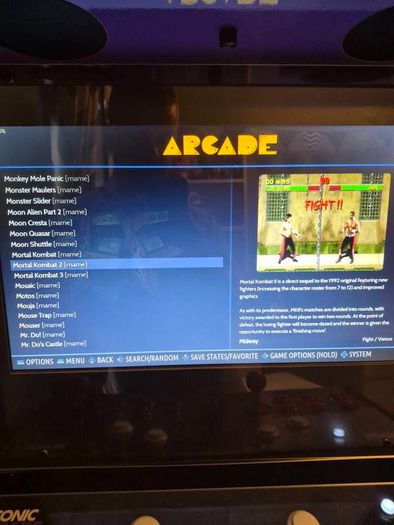 Retro arcade game with all the favourites