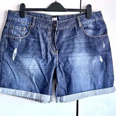 F&F Ladies Denim Shorts - Size 16