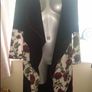 BNWT Black floral light coat by Kaktus size UK12 EU40 Postage included Image 4