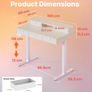 Standing Desk with Fabric Drawers, 100x60cm, Natural  Drawers, C-Clamp Compatible, 4 Memory Presets, 72-118cm Height Range, Multiple Sizes & Colors, Durable Steel Frame. Image 2