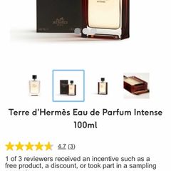 HERMES TERRE Intense 100ml parfum for him