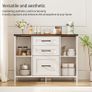 Sideboard Storage Cabinet, Kitchen Cupboard Storage with 3 Drawers Image 5