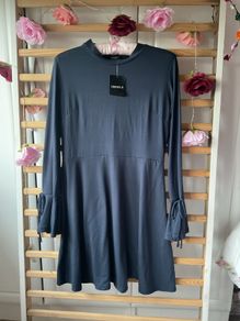 dress Bnwt navy jersey long sleeve mini dress size 10/12