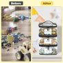6 Pack Clear Toy Storage Bags, Storage Bags with Zipper, Clear PVC Toy Kids Organiser for Building Blocks, Puzzles, Clay, Small Models, Board Games, Books (6 Pack-L) Image 5