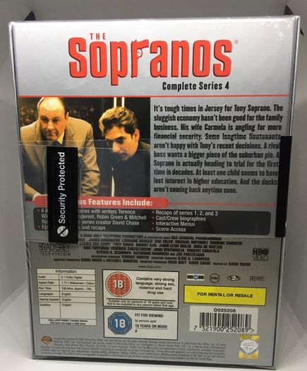 The Sopranos Complete Series 4 HBO Original Television Series New and Sealed
