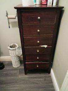 drawers heavy dark wood