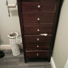 drawers heavy dark wood