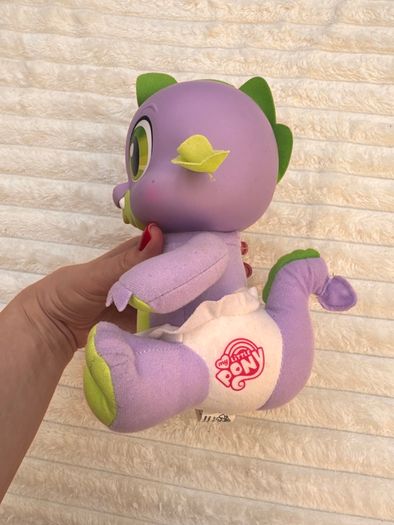 Hasbro My Little Pony So Soft Newborn Spike The Dragon 2011 Talking approx. 20 cm. Used Dirty Please see photos