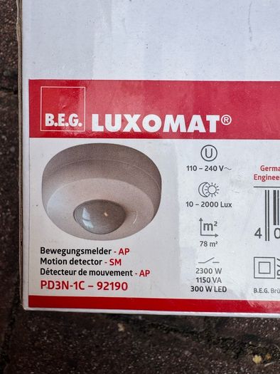 Luxomat Pir Occupancy Sensor