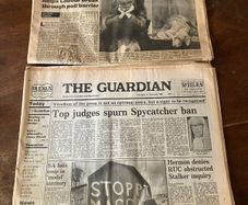 Two Adjacent Guardian Newspapers Pre and Post Redesign