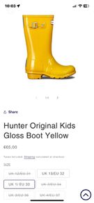 Hunter wellies new