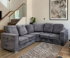 Ez living Beige/brown Recliner Corner sofa Modular L shaped couch