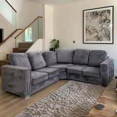 Ez living Beige/brown Recliner Corner sofa Modular L shaped couch
