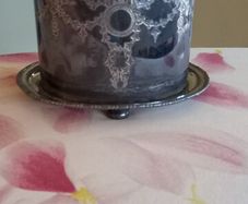 Pewter biscuit barrell