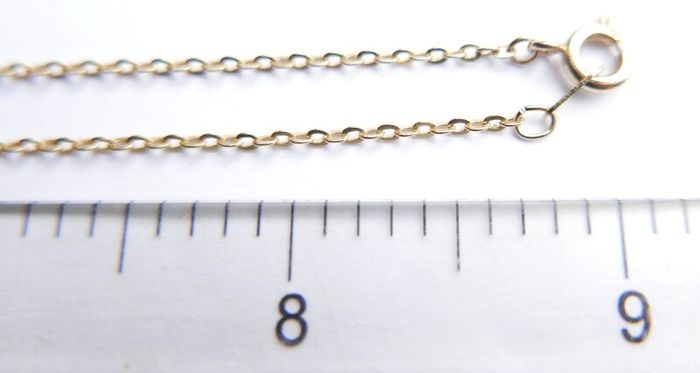 Vintage Gold Plated and Blue Austrian Crystal Cross Necklace length 16"