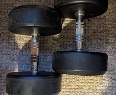 22.5kg dumbbells