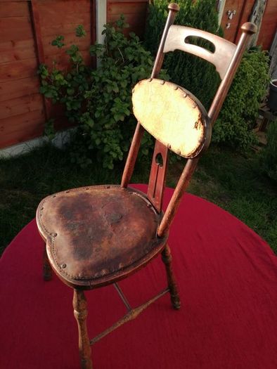Antique Art Nouveau Rustic Ladies Chair c. 1880