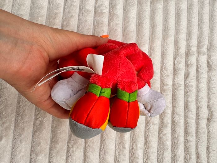 Sonic The Hedgehog Knuckles Plush Soft approx. 20 cm. Used Please see photos