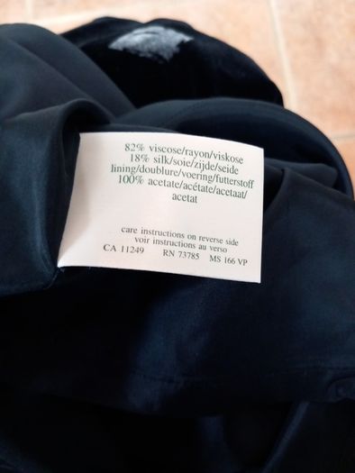 Laura Ashley Black Velvet Skirt 16
