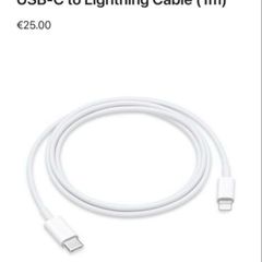 Apple iPhone USB Type C lightning charging cables