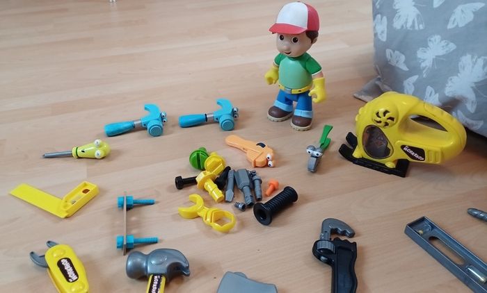 Handy Manny toys and workshop tools bundle