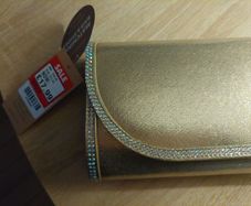Women's Gold Clutch Bag