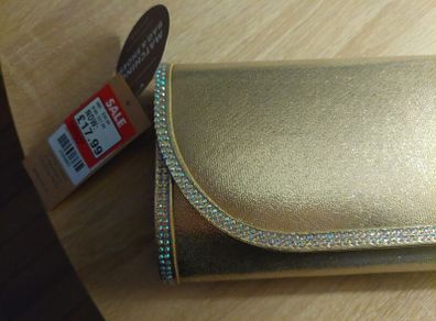 Women's Gold Clutch Bag