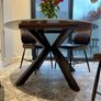 Round dining table tempered glass Image 2