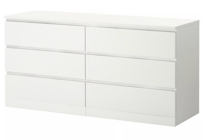 MALM Chest of 6 drawers