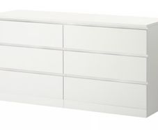 MALM Chest of 6 drawers