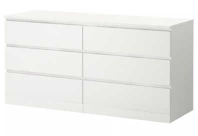 MALM Chest of 6 drawers