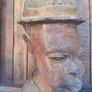 Large Wooden Head Sculpture Image 5