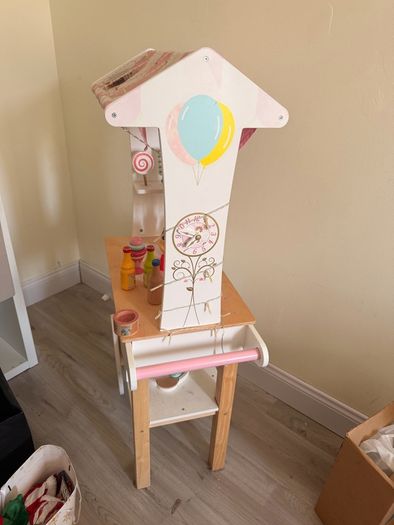 Wooden ice cream truck
