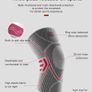 1pair ( 2pcs ) Silicone Knee Pads Pair Compression Support & Protection | Size M Image 3