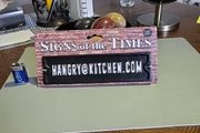 Cast iron sign