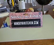 Cast iron sign
