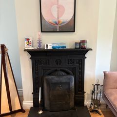 Cast iron fireplace, Victorian style