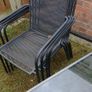 Garden table and 4 chairs outdoor glass Image 2