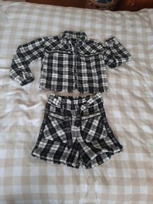 river island tweed jacket and shorts
