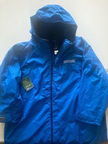 NWT Regatta Waterproof Fleece Swimming Robe L/XL Blue