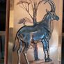 Vintage Handmade Magowan 3d Copper Art Teak Wood Wall Plaque Image 6