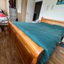 oak double bed Image 3