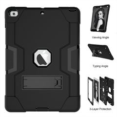 For Apple iPad 6th/5th 2018/2017 & iPad Air 1 & 2 9.7 inch Hard Case Survivor with Stand Black