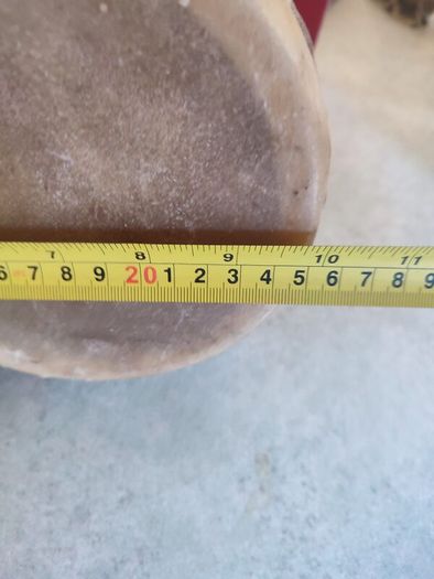 Moroccan small Bongo Drums CERAMIC BASE hand painted goat hide tops vintage
