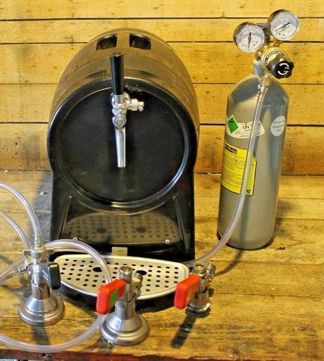 Complete Beer Dispensing System Partyfass BT 40 with Flow-Through Cooler